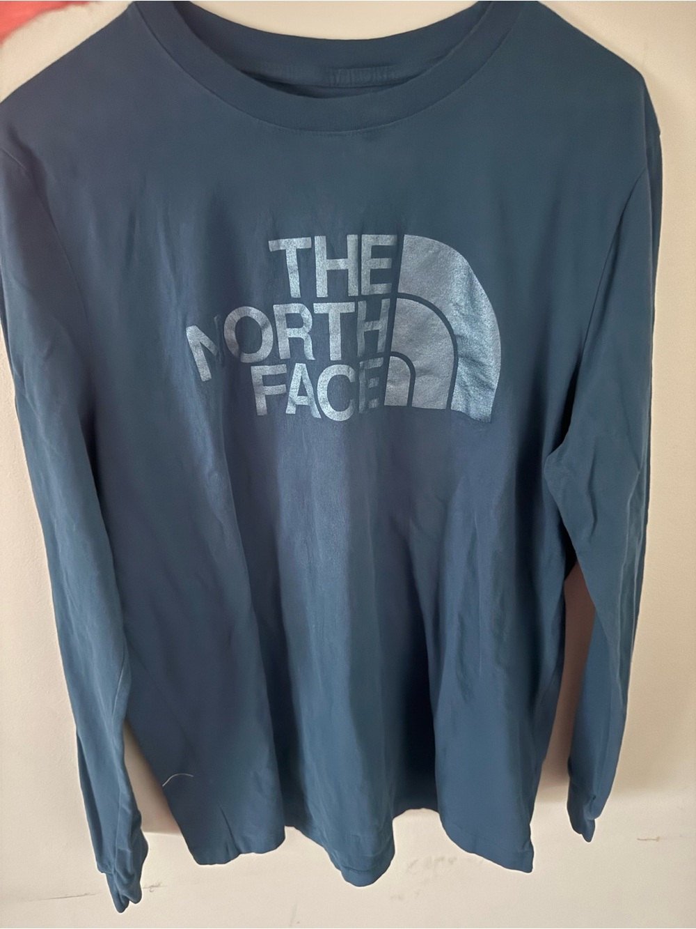 The North Face Half Dome Long Sleeve Tee in deep teal